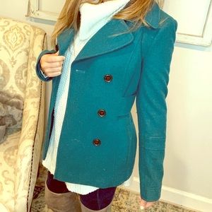 Teal Peacoat
